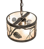 10"W Whispering Pines Inverted Pendant