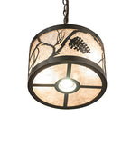 10"W Whispering Pines Inverted Pendant