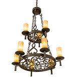 31"W Newcastle 9 Lt Two Tier Chandelier