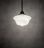 16"W Revival Schoolhouse Traditional Globe Pendant