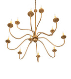 42"W Ean 12 Lt Two Tier Chandelier
