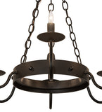 24"W Edinburgh 6 Lt Chandelier