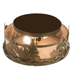 16"W Loon Flush Mount