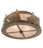 16"W Loon Flush Mount