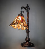 20"H Delta Jadestone Bridge Arm Table Lamp