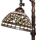 20"H Tiffany Turning Leaf Bridge Arm Table Lamp