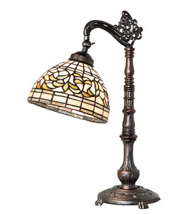 20"H Tiffany Turning Leaf Bridge Arm Desk Lamp