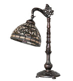 20"H Tiffany Turning Leaf Bridge Arm Desk Lamp