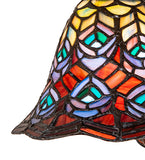 8"W Tiffany Peacock Feather Wall Sconce