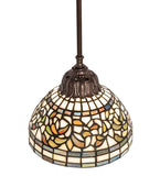 8"W Tiffany Turning Leaf Mini Pendant