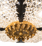 24"W Chrisanne Crystal Flush Mount