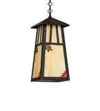 8"Sq Stillwater Double Bar Mission Outdoor Pendant