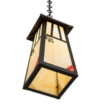 8"Sq Stillwater Double Bar Mission Outdoor Pendant