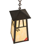 8"Sq Stillwater Double Bar Mission Outdoor Pendant