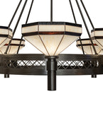 60"W Topridge 8 Lt Chandelier