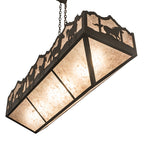 54"L Running Horses Oblong Inverted Pendant