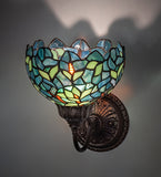 8"W Nightfall Wisteria Wall Sconce