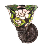 8"W Begonia Wall Sconce
