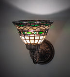 8"W Tiffany Roman Wall Sconce