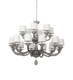 48"W Murano Almaden Southland 18 Lt Chandelier