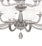 48"W Murano Almaden Southland 18 Lt Chandelier