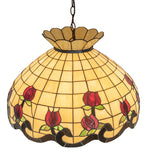 23"W Roseborder Pendant