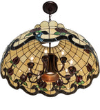 23"W Roseborder Pendant