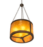 22"W Smythe Craftsman Inverted Pendant