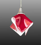 8"W Handkerchief Red Mini Pendant