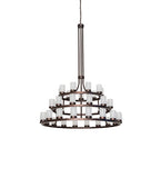 72"W Loxley 39 Lt Three Tier Chandelier