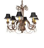 28"W Lindsay 6 Lt Chandelier