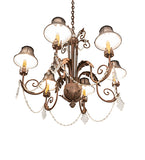 28"W Lindsay 6 Lt Chandelier