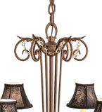 28"W Lindsay 6 Lt Chandelier