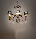 28"W Lindsay 6 Lt Chandelier