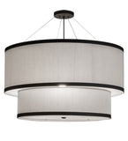 36"W Cilindro 2 Tier Textrene Pendant