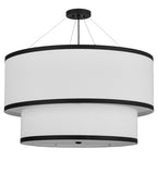 36"W Cilindro 2 Tier Textrene Pendant