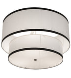 36"W Cilindro 2 Tier Textrene Pendant
