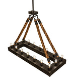 60"L Quadrato Alva 16 Lt Rope Pendant
