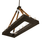 60"L Quadrato Alva 16 Lt Rope Pendant