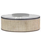 24"W Cilindro Textrene Flush Mount