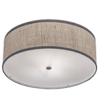 24"W Cilindro Textrene Flush Mount
