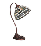 18"H Tiffany Turning Leaf Desk Lamp