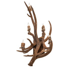 21"W Antlers Elk & Mule Deer 5 Lt Wall Sconce