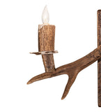 21"W Antlers Elk & Mule Deer 5 Lt Wall Sconce