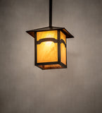 12"Sq Seneca Mountain View Outdoor Pendant