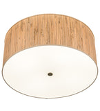 26"W Cilindro Textrene Flush Mount