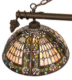 69"L Fleur-de-lis 3 Lt Oblong Pendant