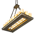 39"L Loxley 18 Lt Oblong Chandelier