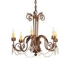 30"W Lindsay 6 Lt Chandelier