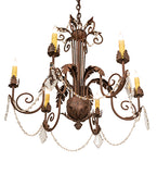 30"W Lindsay 6 Lt Chandelier